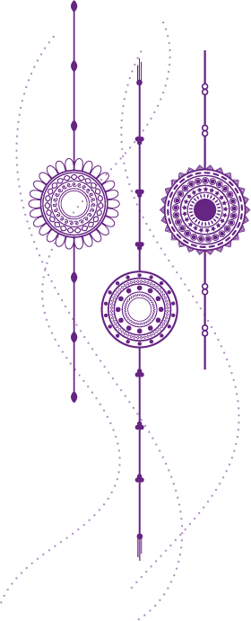 Mandala violet pour illustrer le site de Couleur Delph sonothérapeuthe